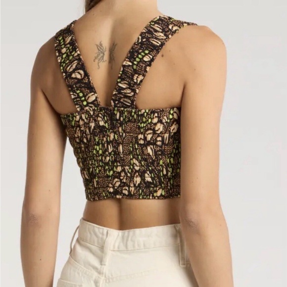 A.L.C. NWT Cielo Smocked Crop Tank NWT Size 8 - Picture 2 of 10